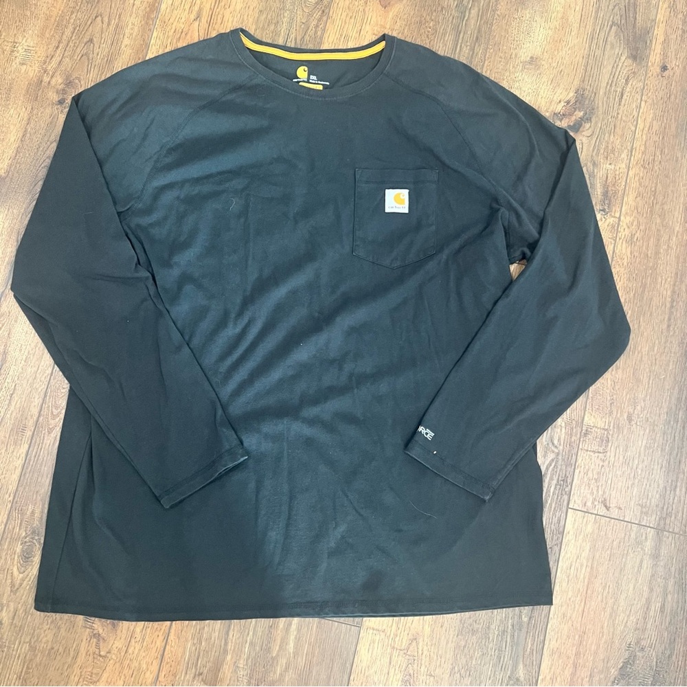 Carhartt Men's Long Sleeve Black Tee